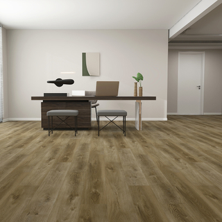 4mm/5mm/6mm Click Lock Rigid Spc Flooring Waterproof Plastic Tiles Vinyl Plank Spc Flooring (Patti Oak)