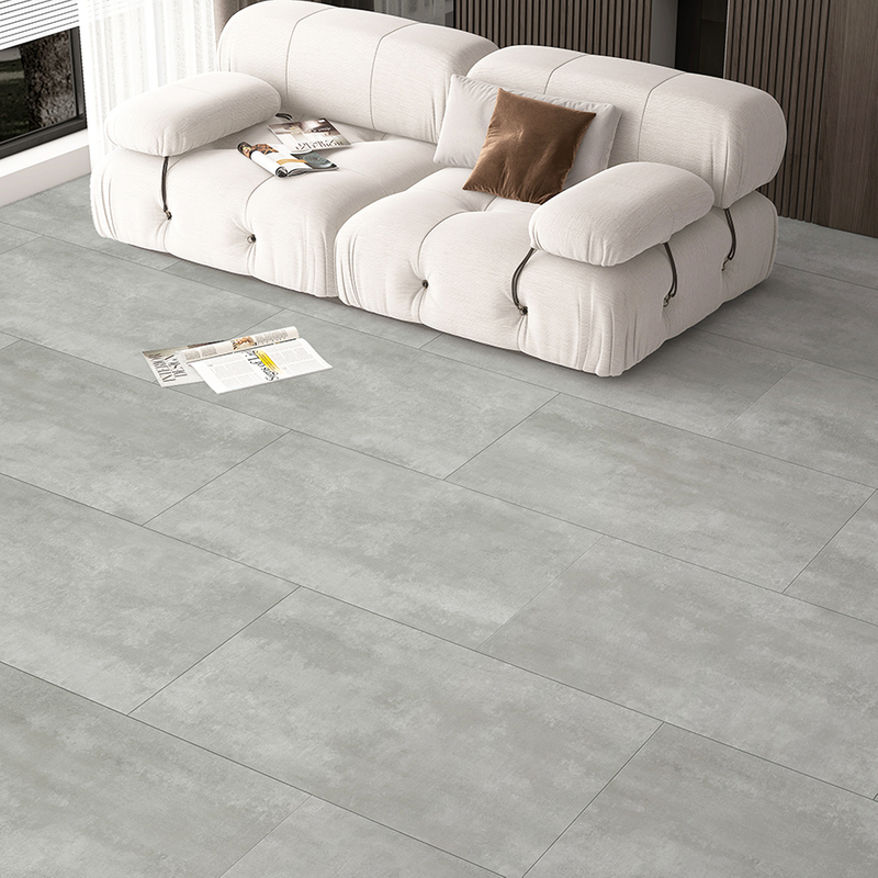 0.5mm Wear Resistant Anti-Slip Stone Pattern SPC Pvc Floor Covering Modern Design for Hotels And Hospitals (Cement Light)
