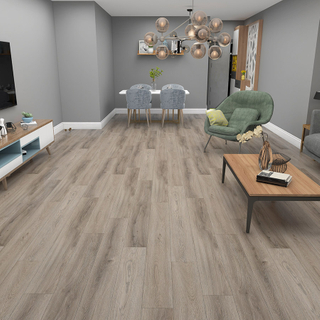 Engineered Waterproof Laminated SPC Vinyl Click Flooring with Plastic And Stone Look for Residential And Commercial Floors (Teslin Oak)