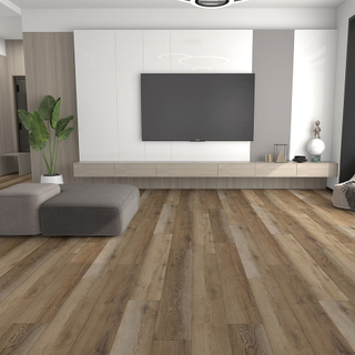 Spc Rigid Core Waterproof Flooring Waterproof Plastic Flooring Cheap Price Vinilico Spc (Clinton Oak)