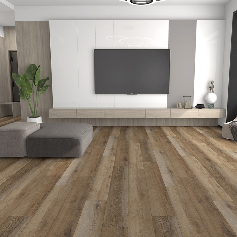 Spc Rigid Core Waterproof Flooring Waterproof Plastic Flooring Cheap Price Vinilico Spc (Clinton Oak)