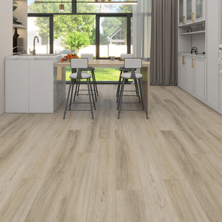 Waterproof LVT PVC Luxury Vinyl Plank Flooring Vinyl Click Rigid Core SPC Flooring Villa Luxury Customized (Tricot Oak)