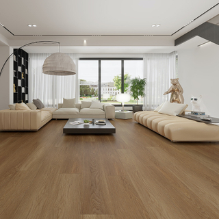 Luxury Indoor Waterproof 8mm 6mm 5mm 4mm Vinyl Click Floor Lvt Plastic SPC Flooring (Coco Oak)